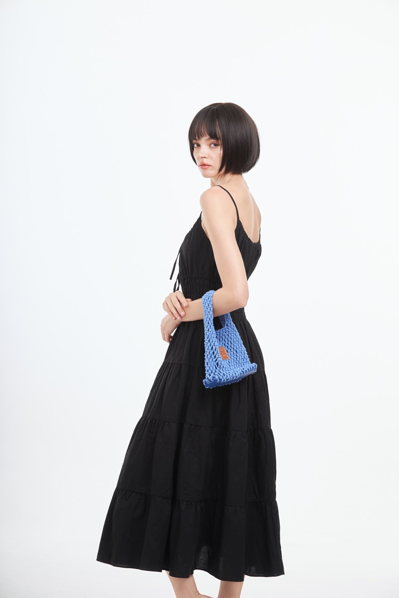 Knitted Mini Bag - Blue