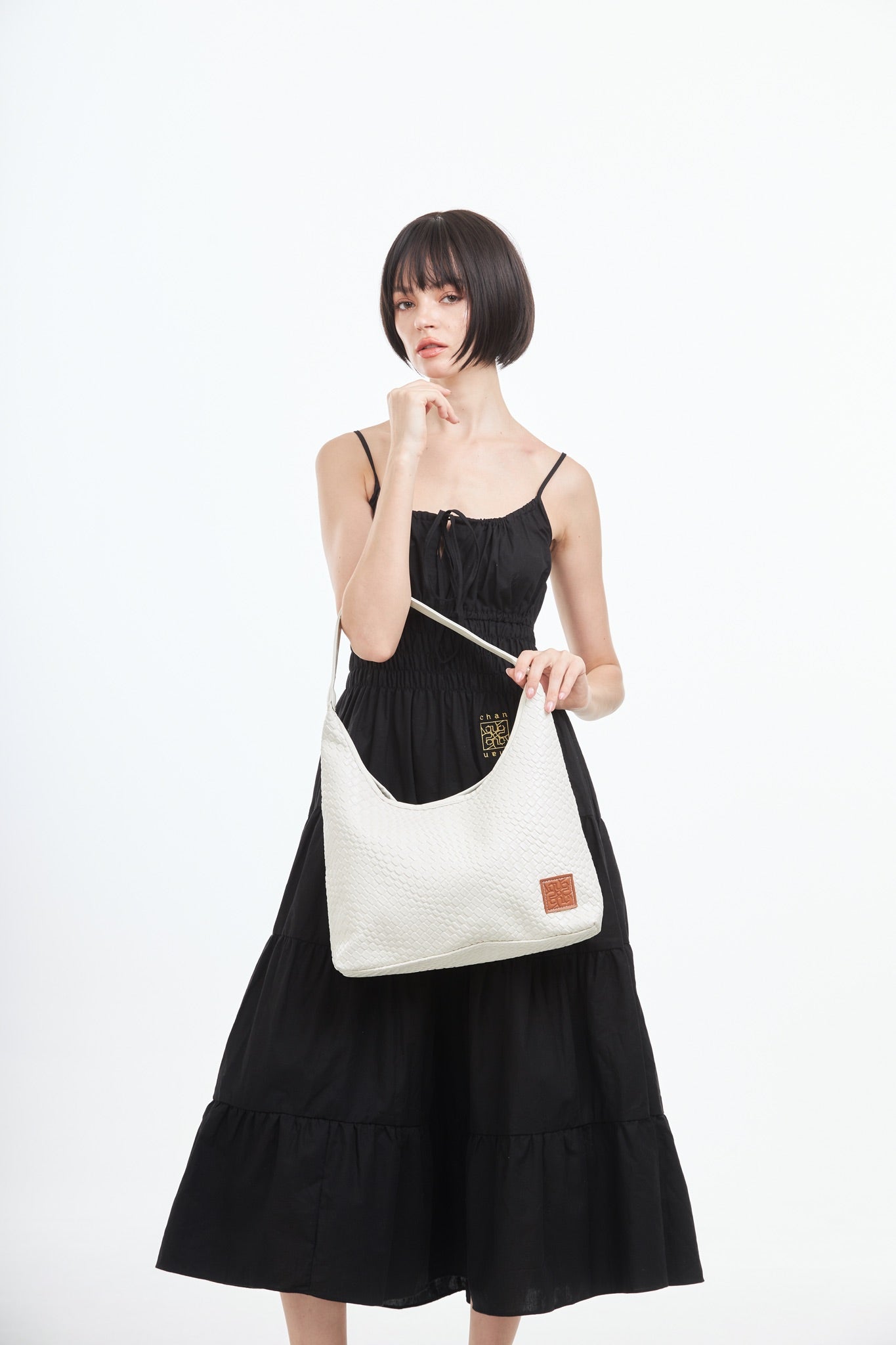 Woven Tote Bag - Beige