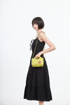 Signature Weave – Crossbody Bag S – Lemon