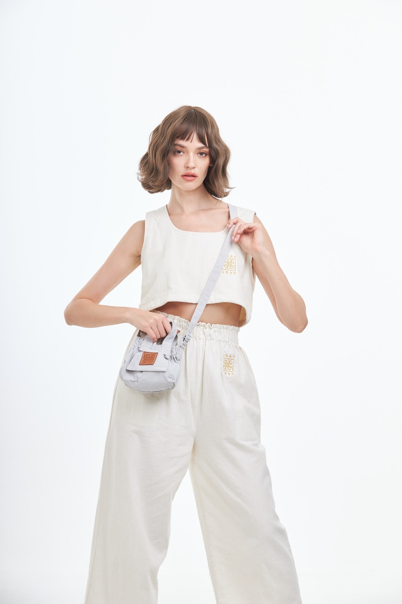 Nylon Mini Crossbody Bag - Purple