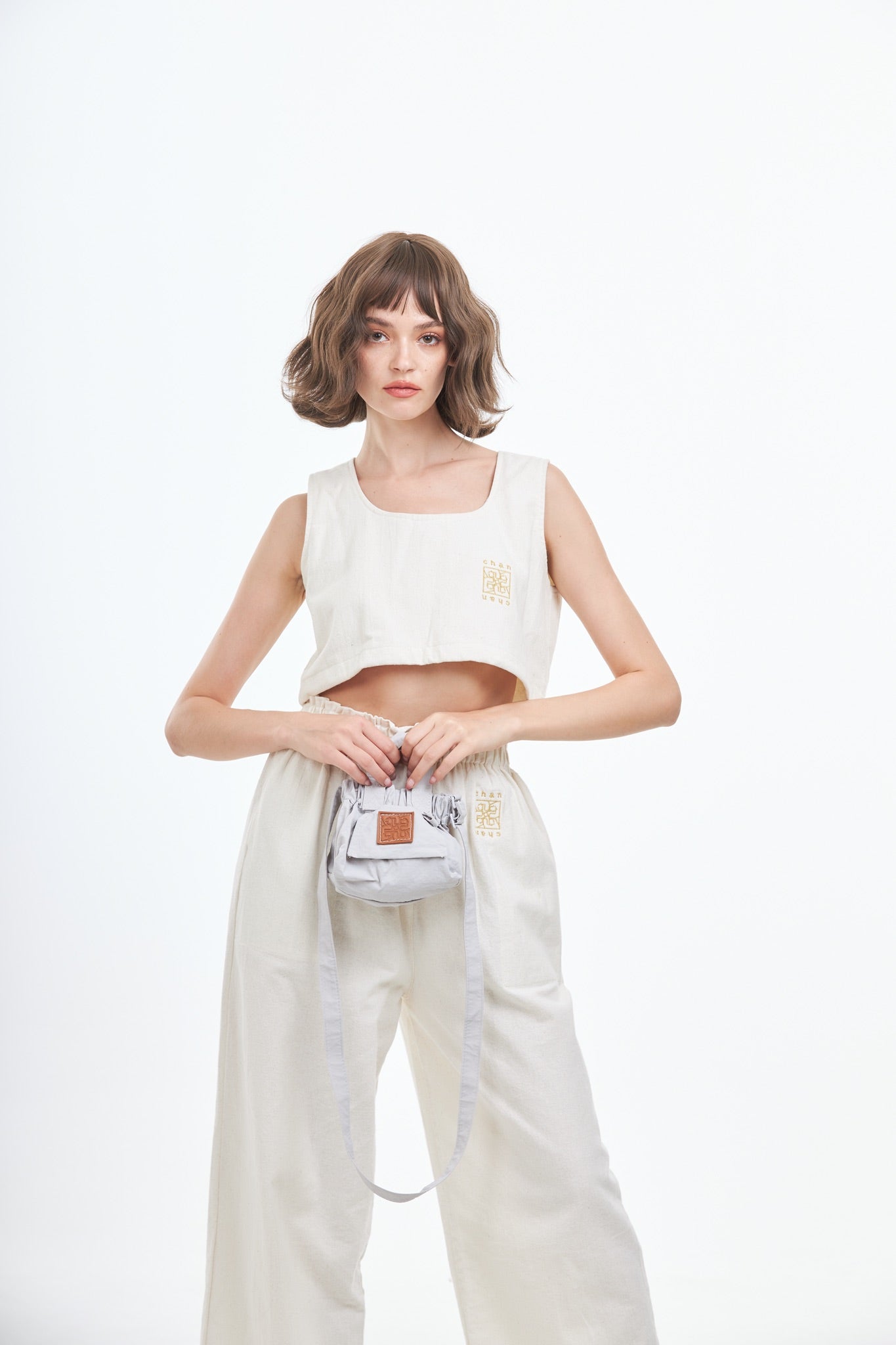 Nylon Mini Crossbody Bag - Purple