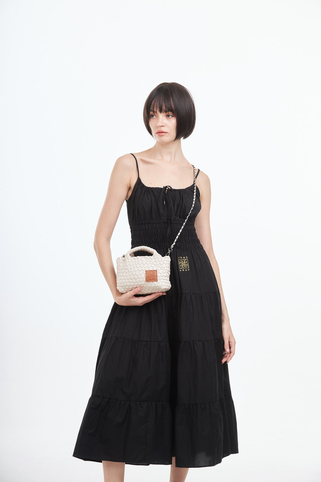 Woven Crossbody Bag S - Ivory