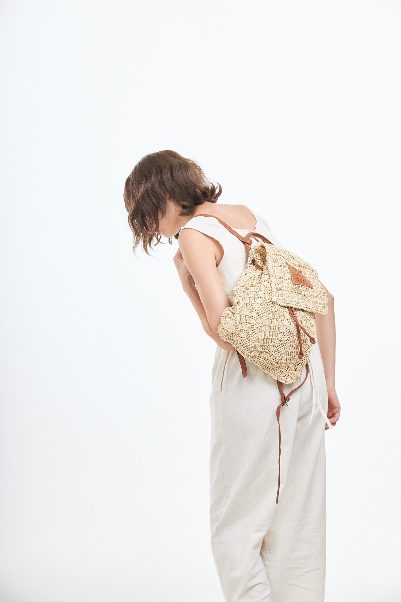 Everyday Earth – Straw Backpack – Beige