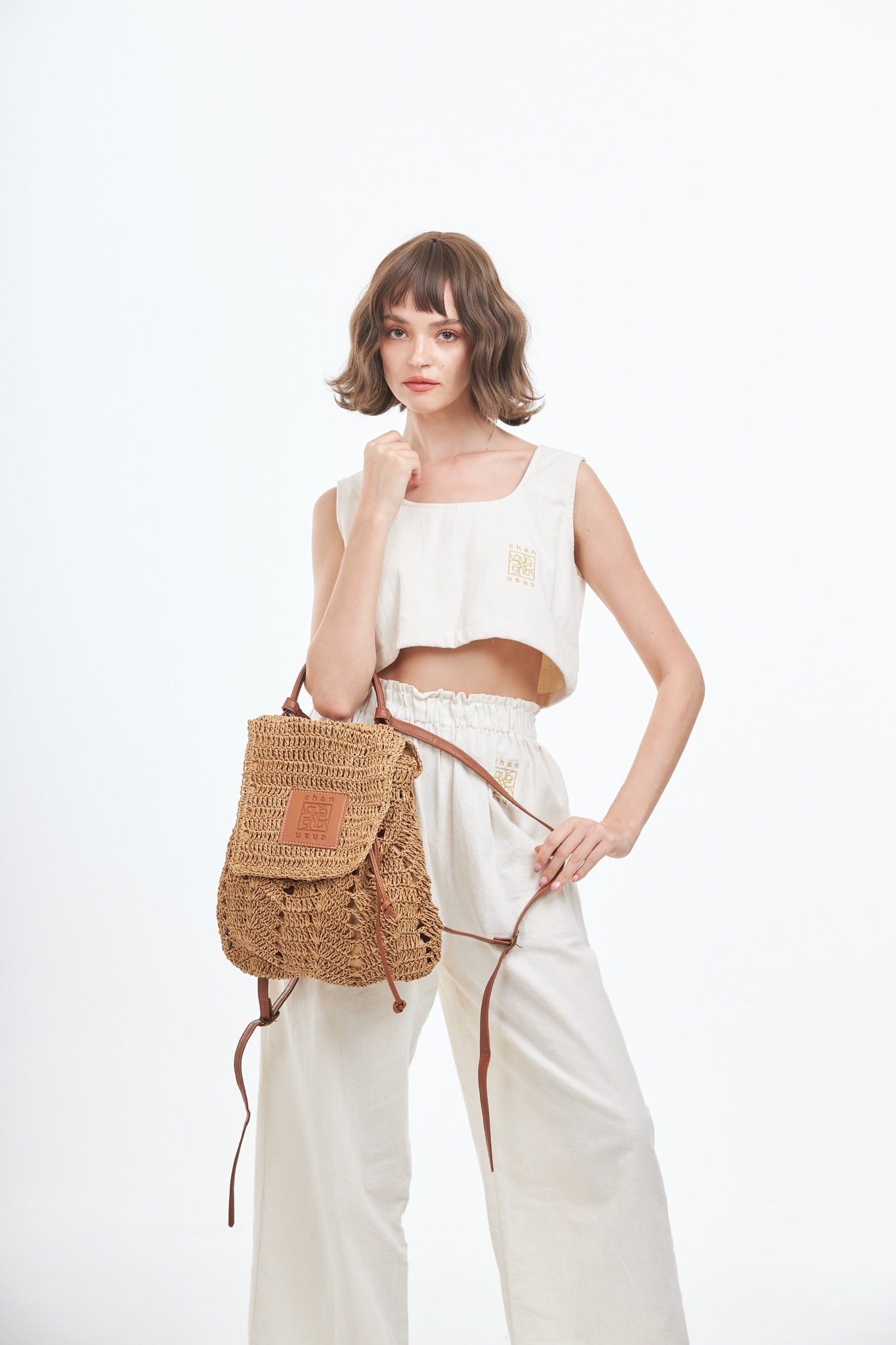 Everyday Earth – Straw Backpack – Brown