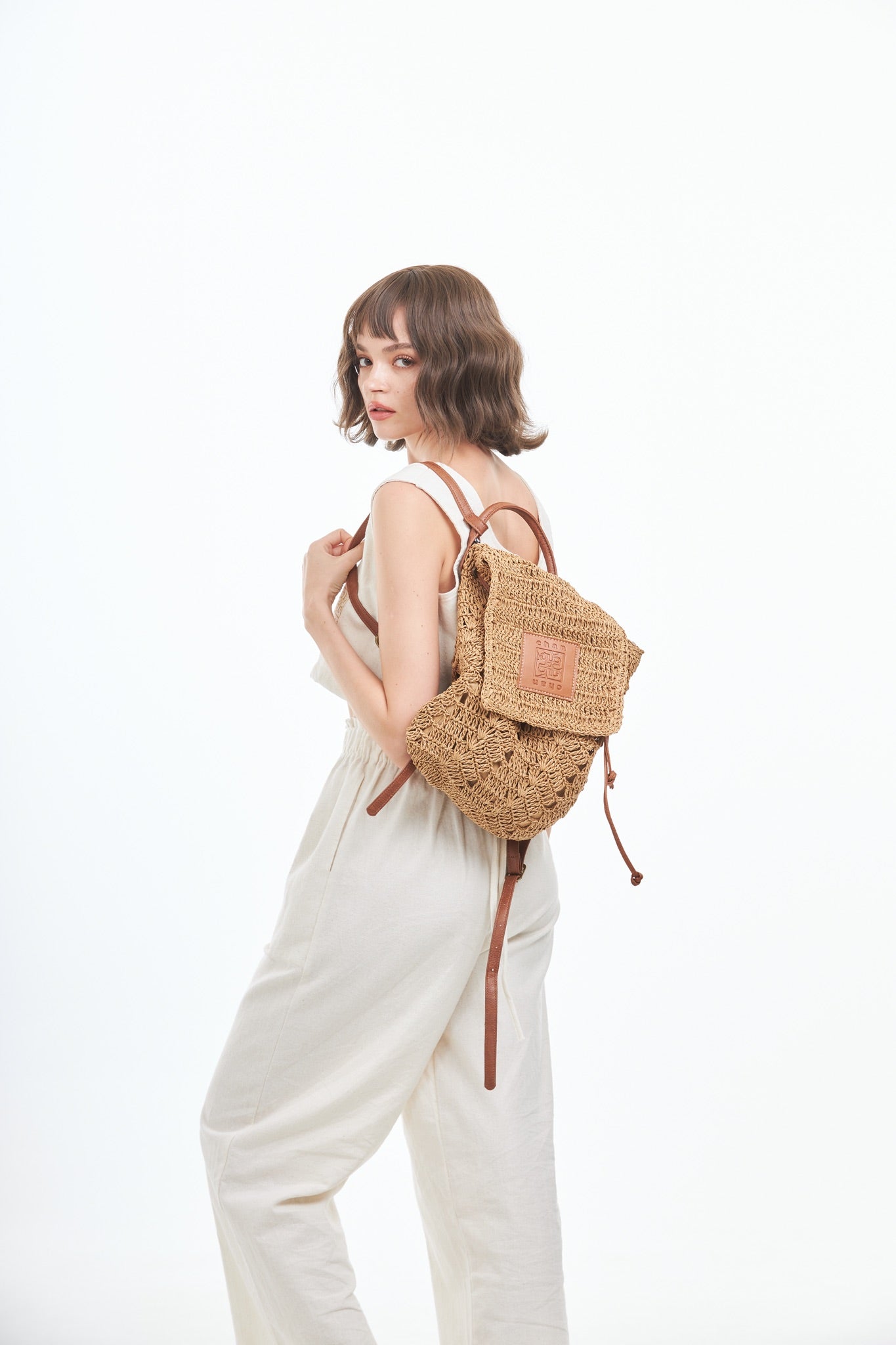 Everyday Earth – Straw Backpack – Brown