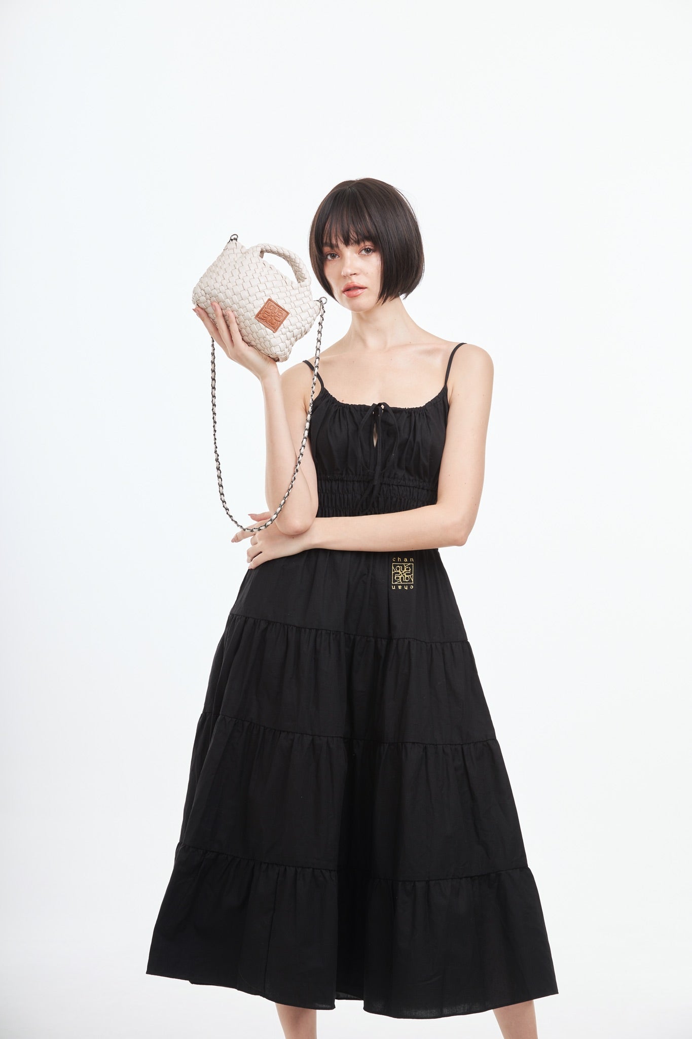 Woven Crossbody Bag S - Ivory