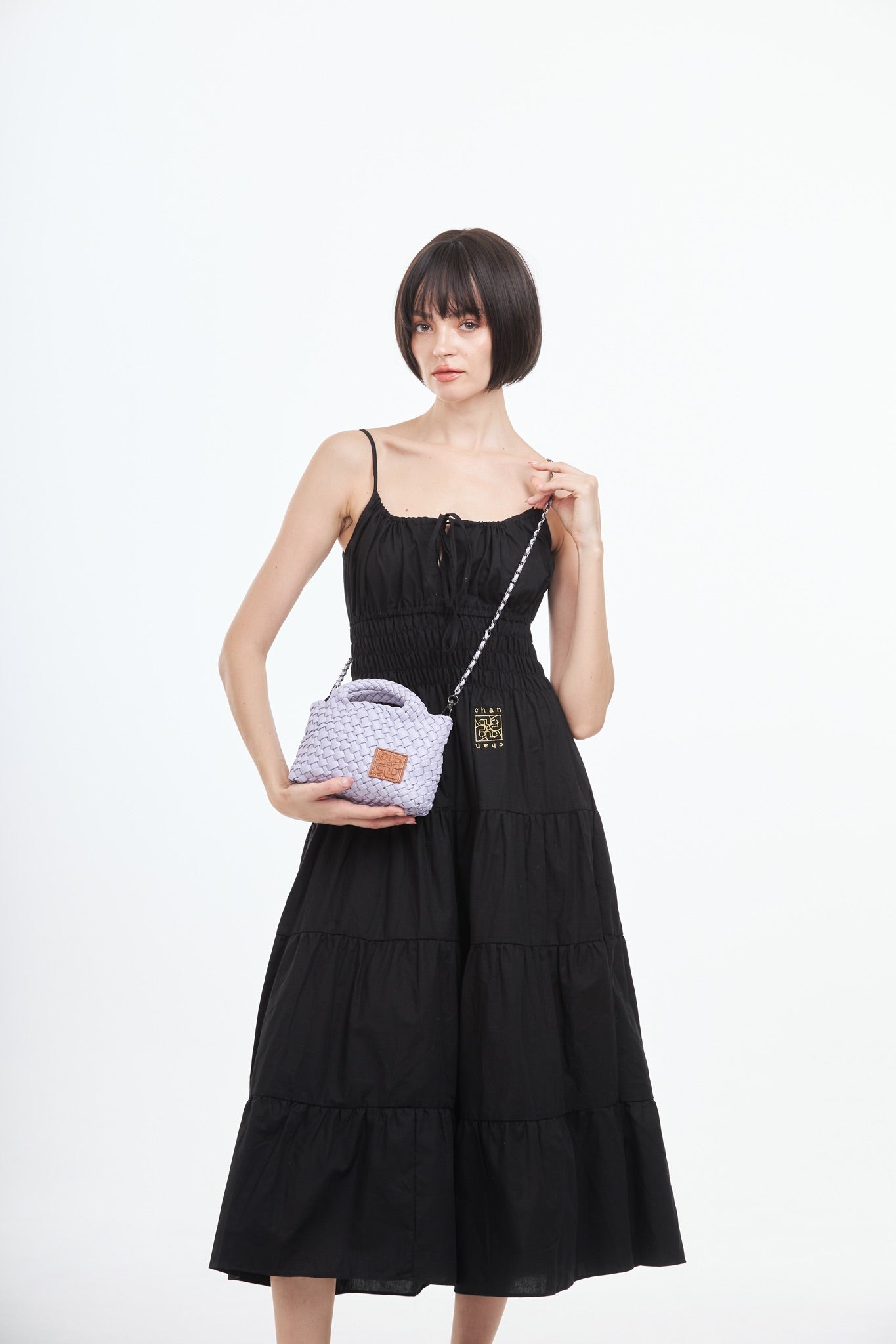 Woven Crossbody Bag S - Purple