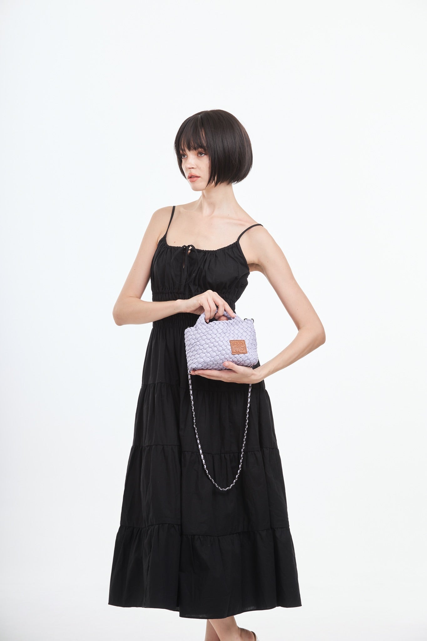 Woven Crossbody Bag S - Purple