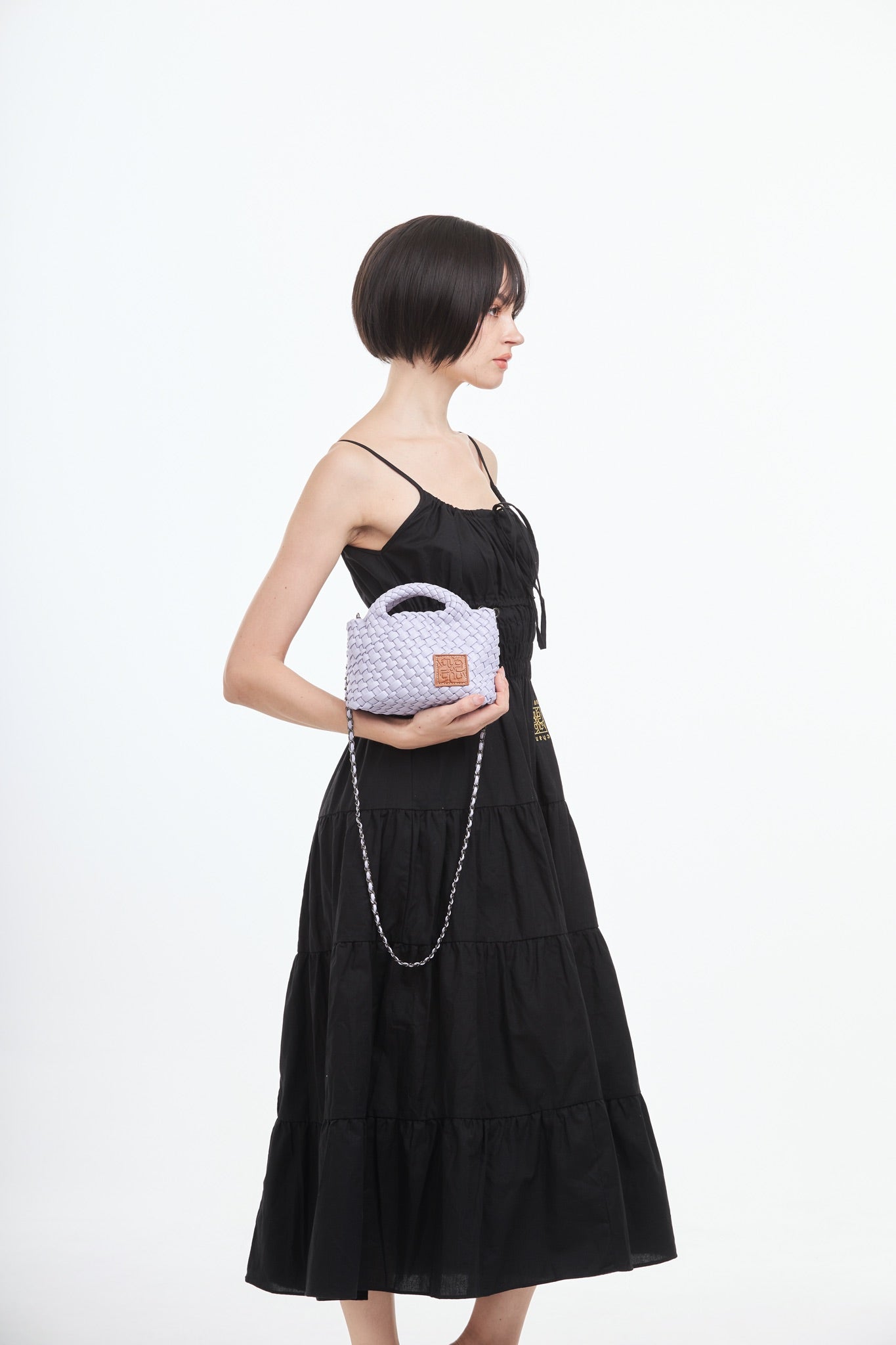 Woven Crossbody Bag S - Purple