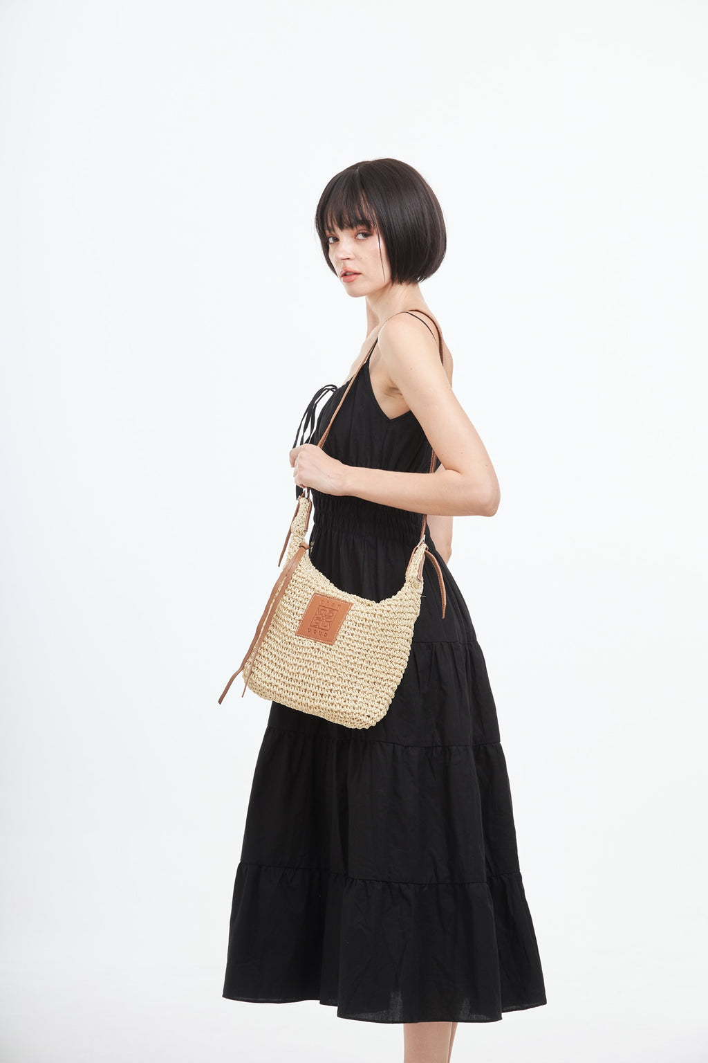 Everyday Earth – Straw Crossbody Bag – Beige