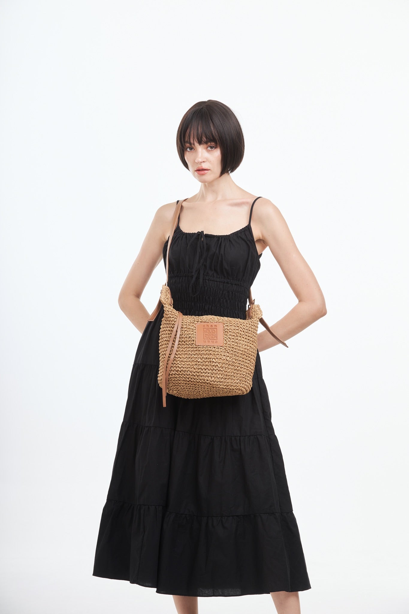 Everyday Earth – Straw Crossbody Bag – Brown