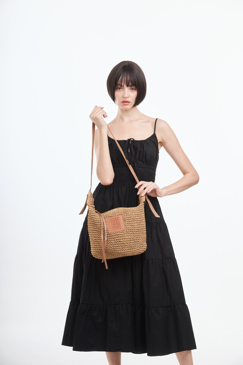 Everyday Earth – Straw Crossbody Bag – Brown