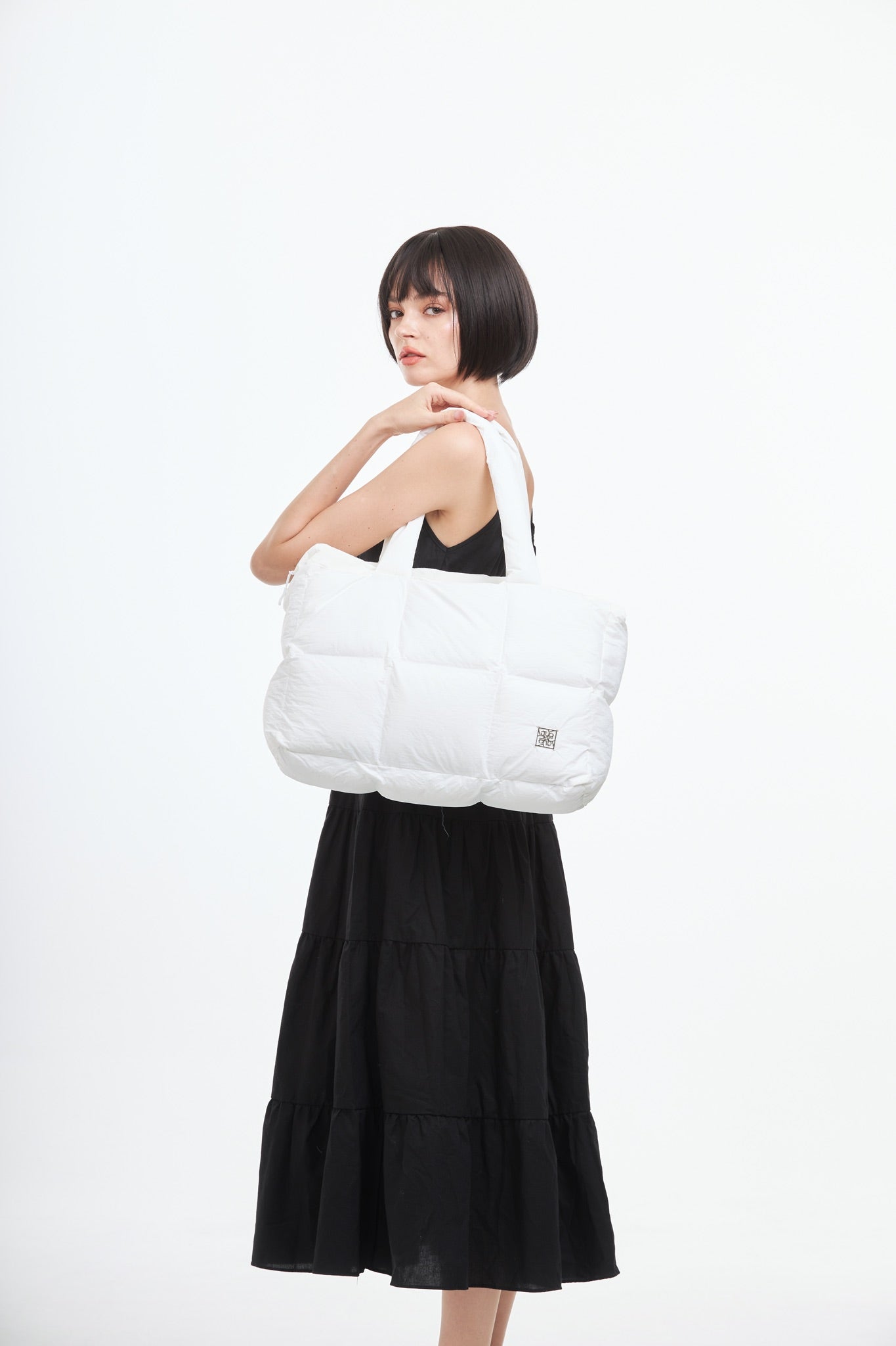 Fluffy Tote Bag XL - White
