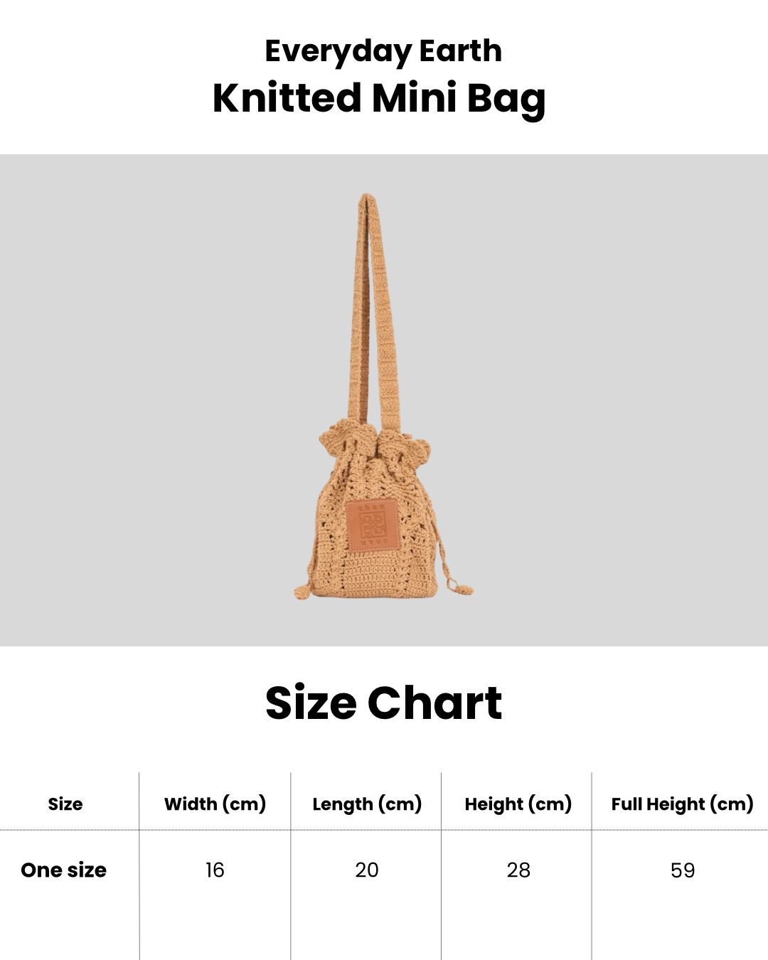 Everyday Earth – Knitted Mini Bag – Brown