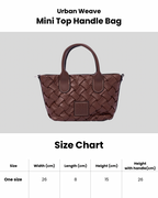 Urban Weave – Mini Top Handle Bag – Black