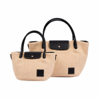 Resort Weave – Shoulder Bag L – Black