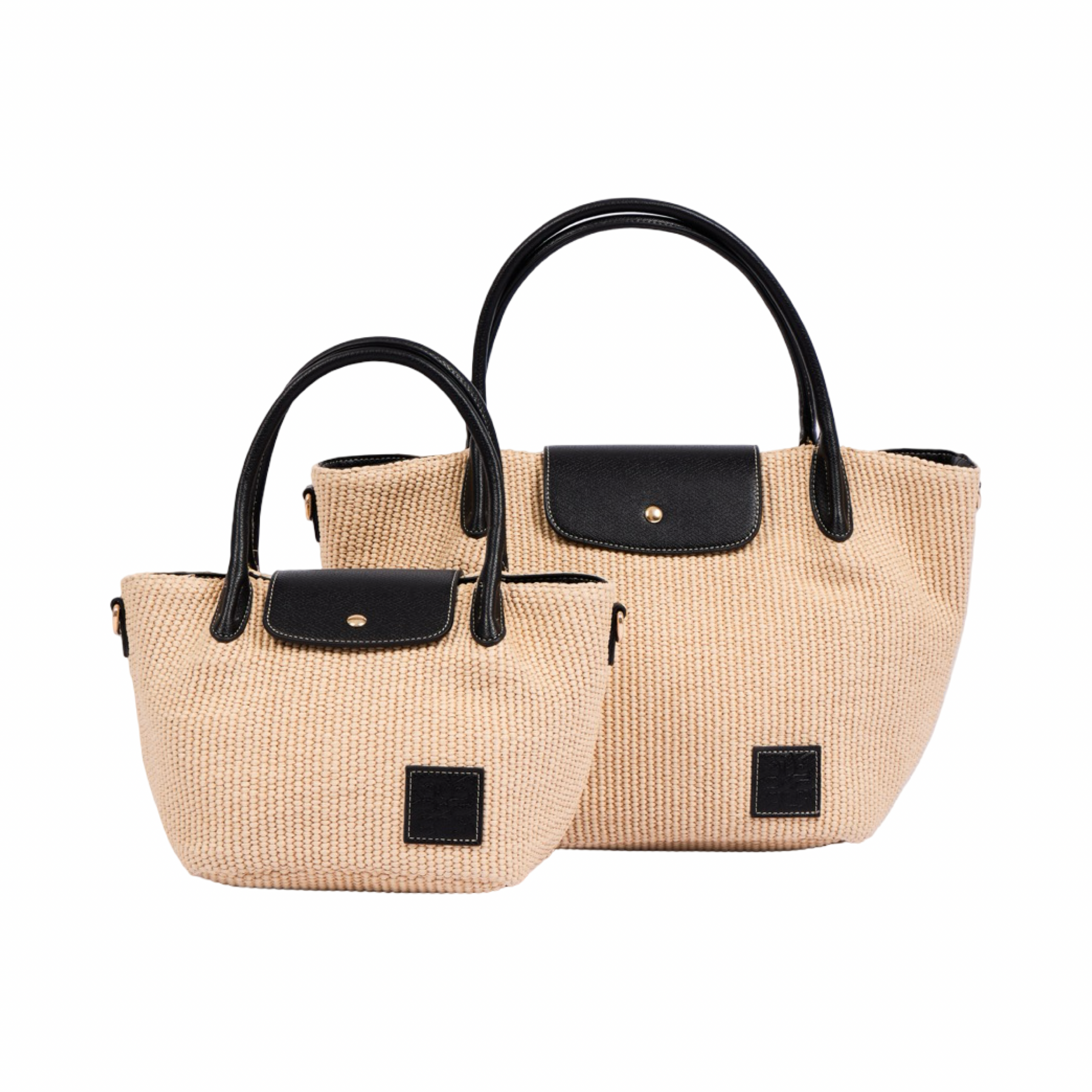 Resort Weave – Woven Mini Shoulder Bag S – Black