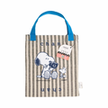 CHAN X Peanuts – Mini Signature Checker Tote – Blue
