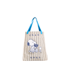 CHAN X Peanuts – Mini Signature Checker Tote – Blue