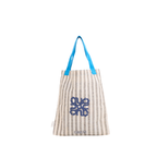CHAN X Peanuts – Mini Signature Checker Tote – Blue