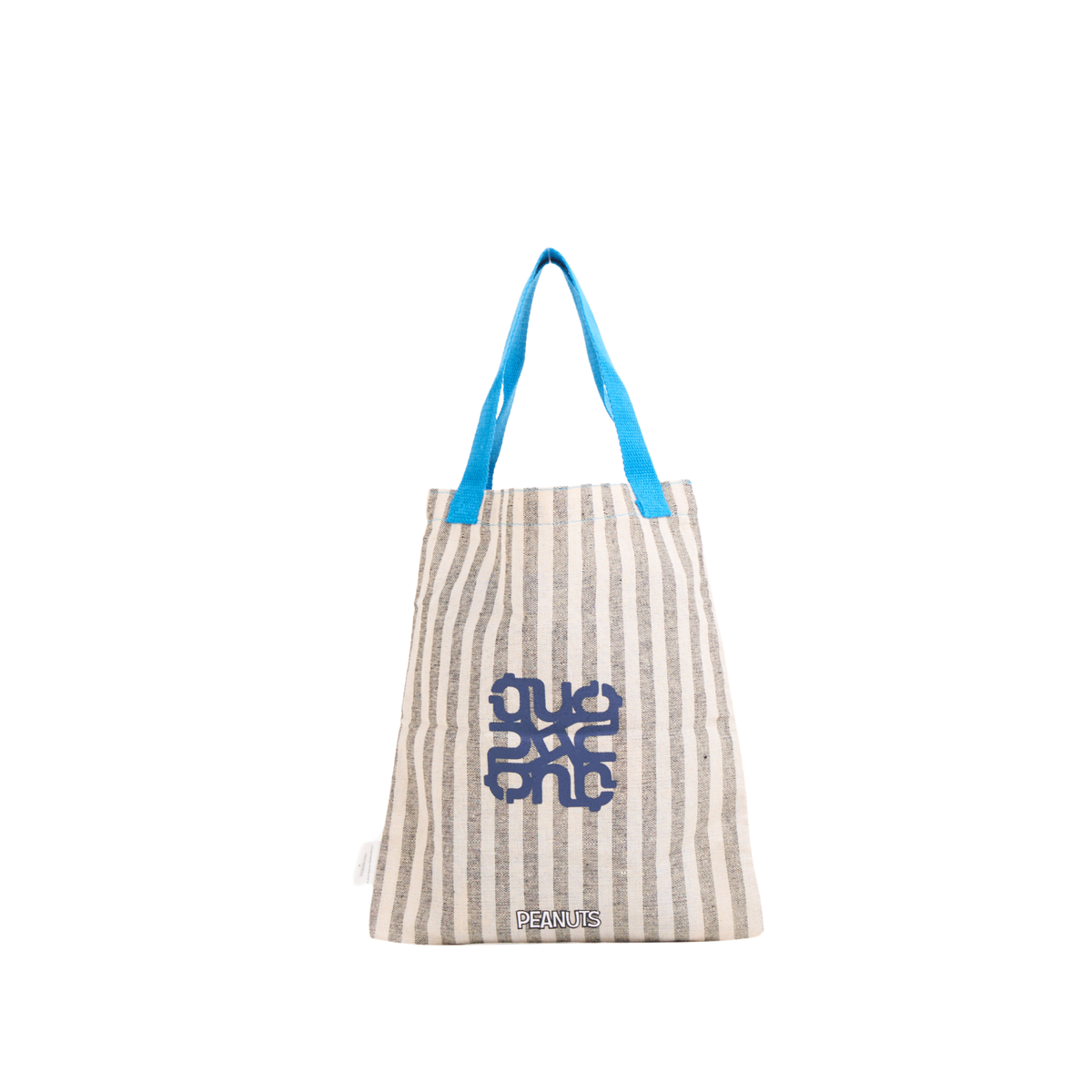 CHAN X Peanuts – Mini Signature Checker Tote – Blue