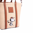 Chan x Peanuts – Weave Shoulder Bag – Brown