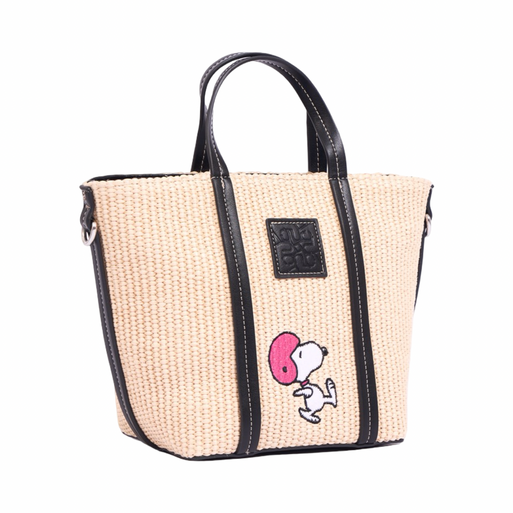 Chan x Peanuts – Weave Shoulder Bag – Black