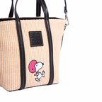Chan x Peanuts – Weave Shoulder Bag – Black