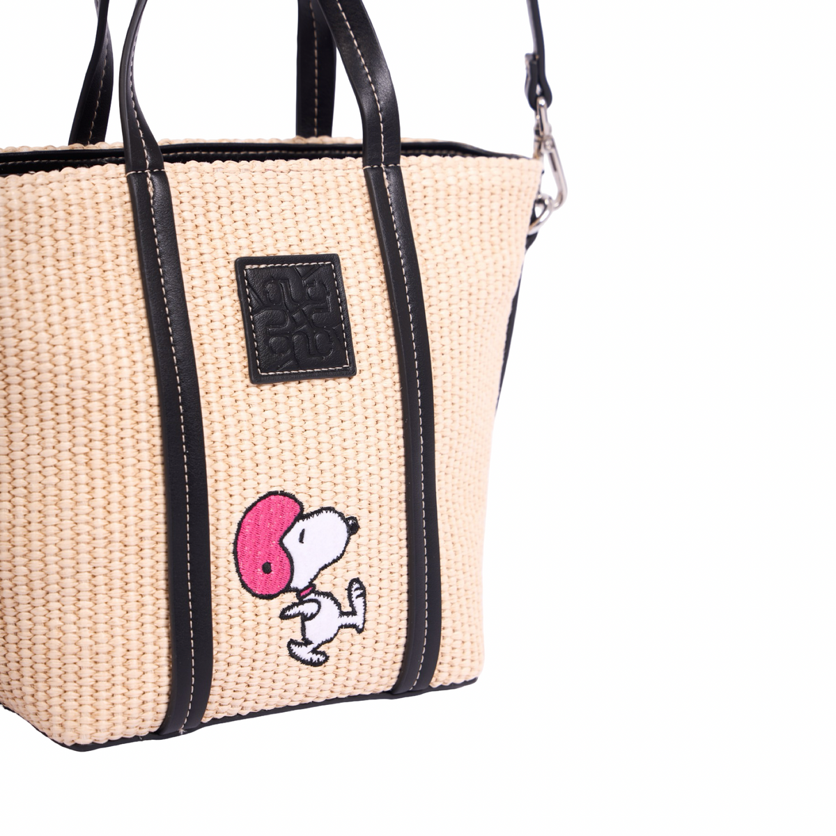 Chan x Peanuts – Weave Shoulder Bag – Black