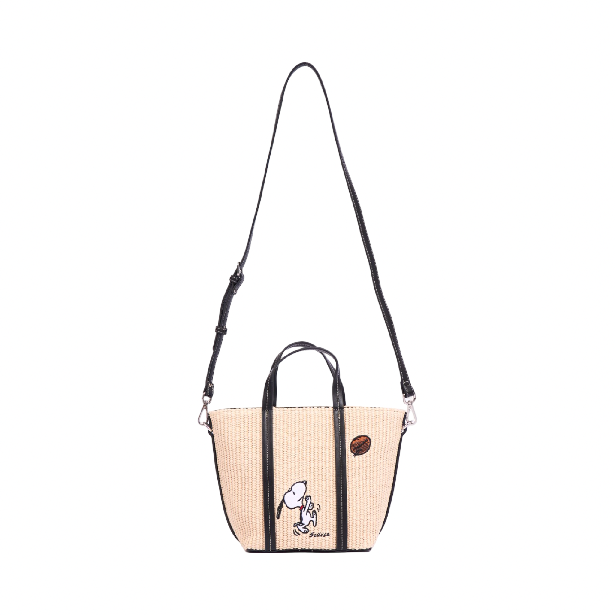 Chan x Peanuts – Weave Shoulder Bag – Black