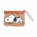 Chan x Peanuts – Straw Pouch – Brown