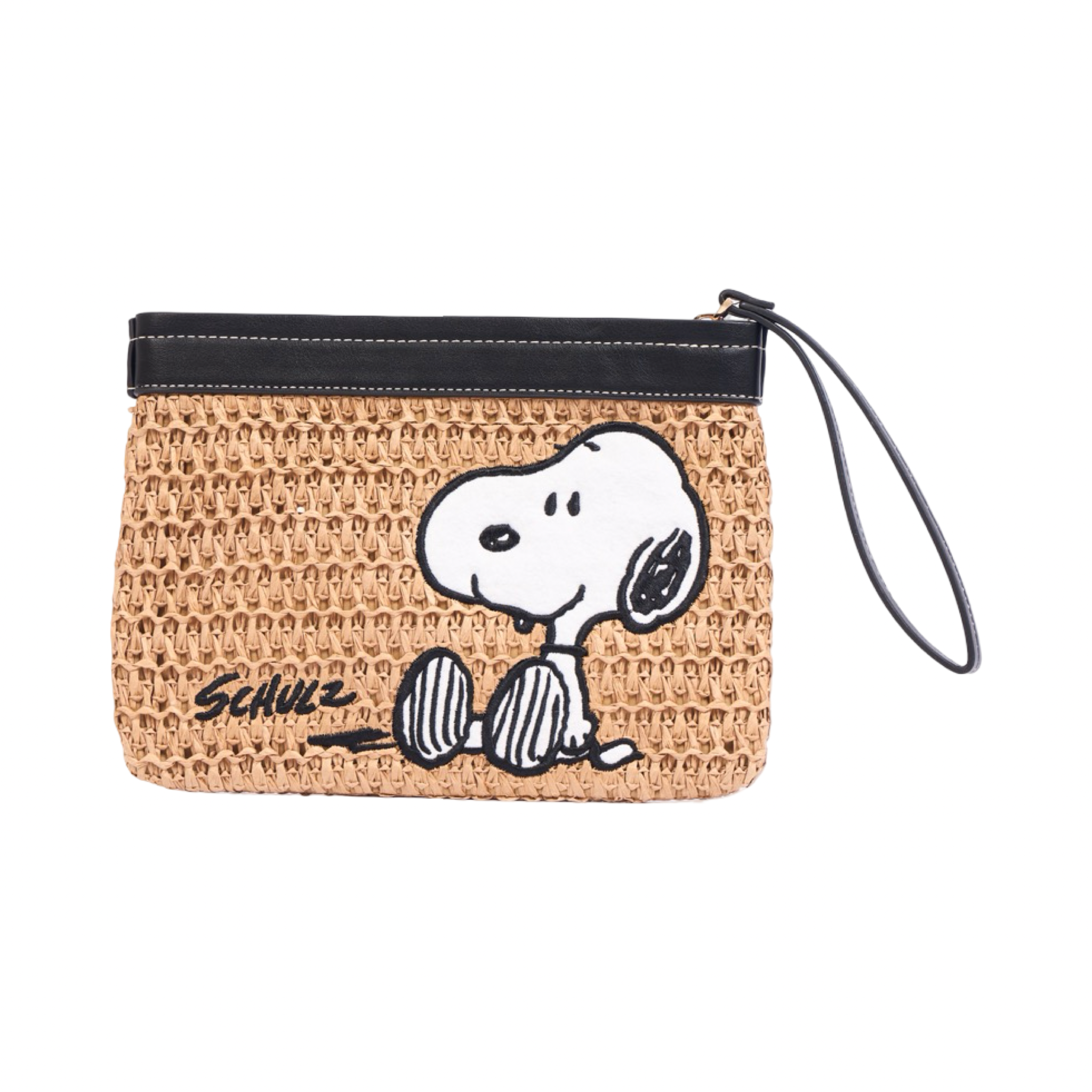 Chan x Peanuts – Straw Pouch – Black