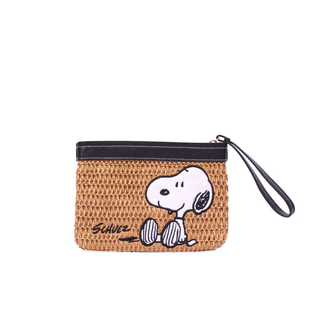 Chan x Peanuts – Straw Pouch – Black