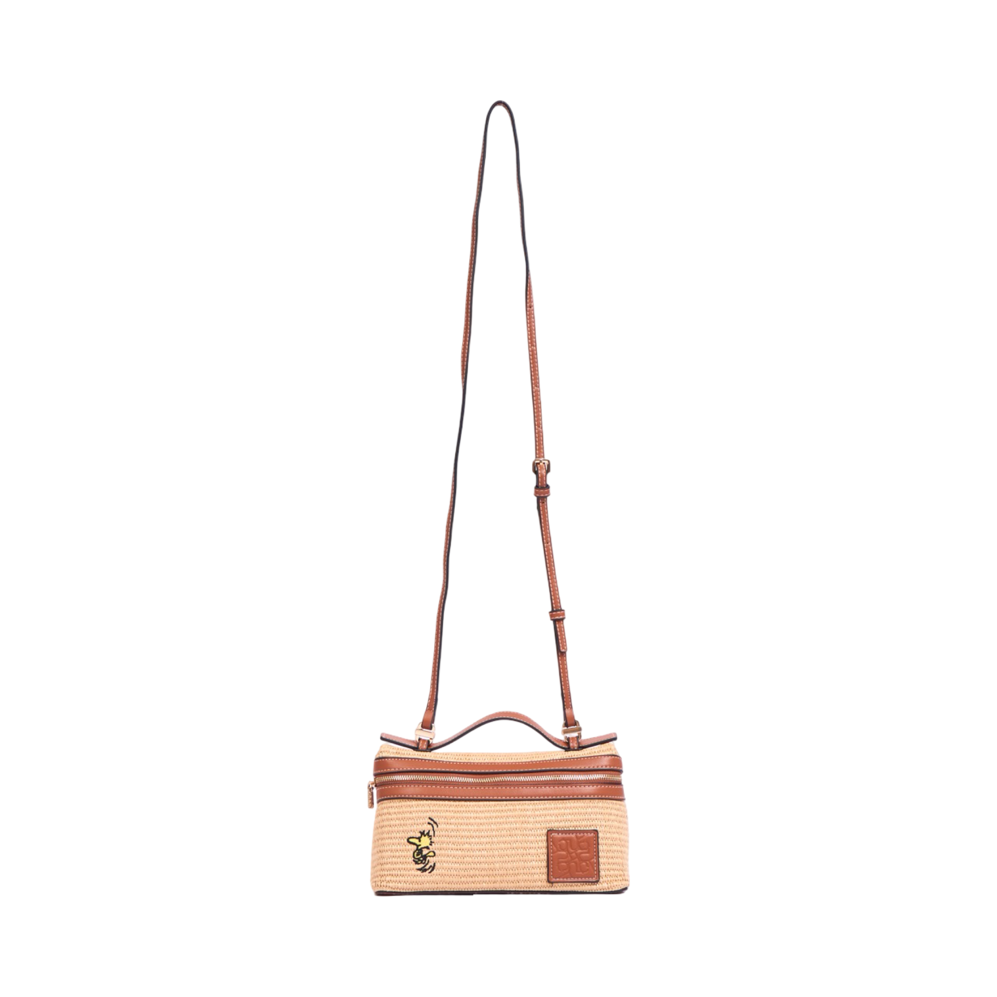 Chan x Peanuts – Vanity Straw Crossbody – Brown