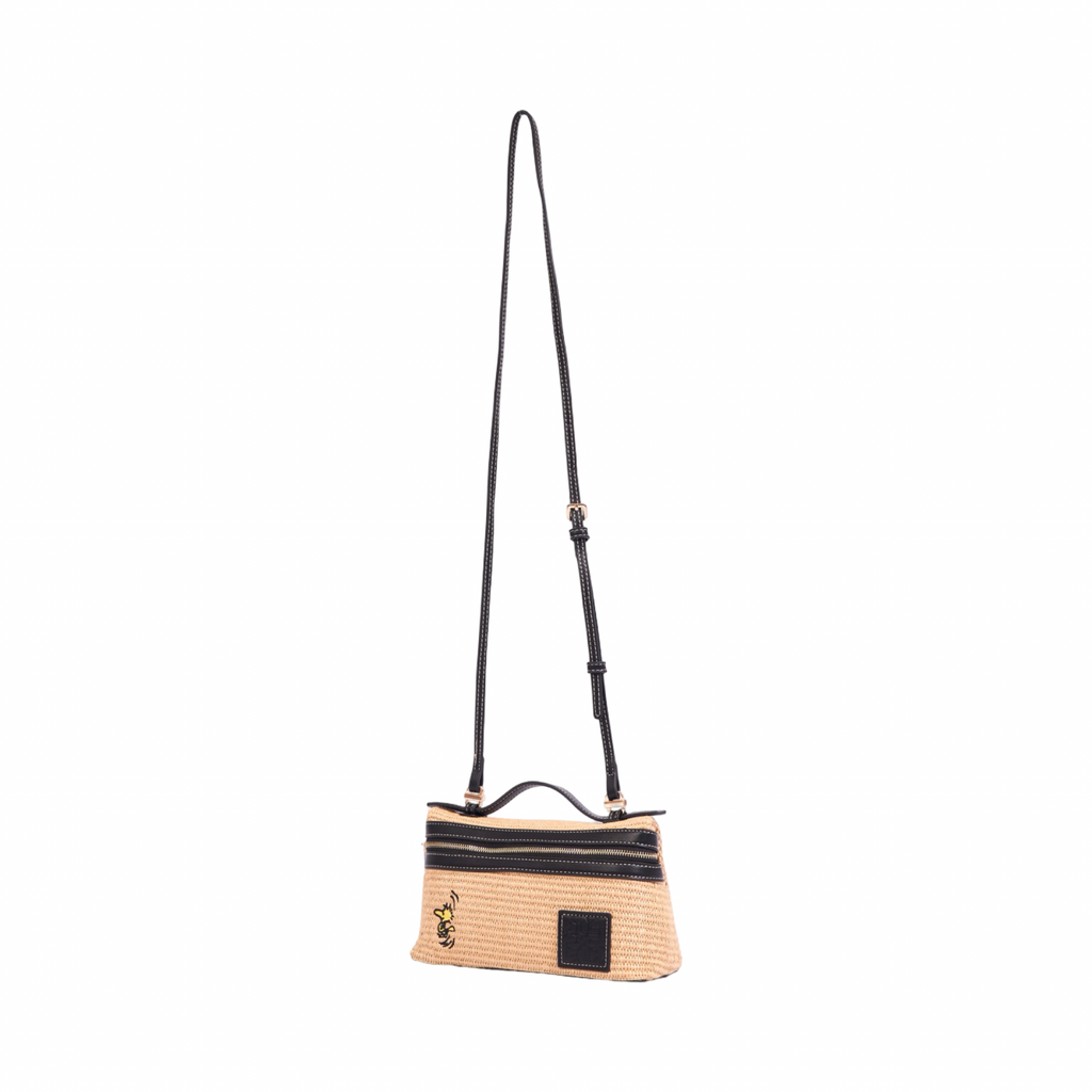 Chan x Peanuts – Vanity Weave Crossbody – Black