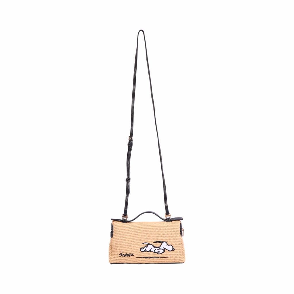 Chan x Peanuts – Vanity Weave Crossbody – Black