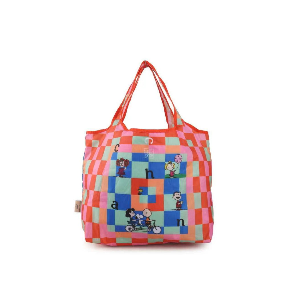 CHAN X Peanuts – Nylon Shopping Bag – Pink