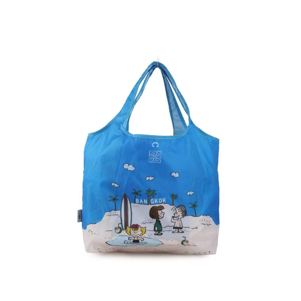 CHAN X Peanuts – Nylon Shopping Bag – Blue