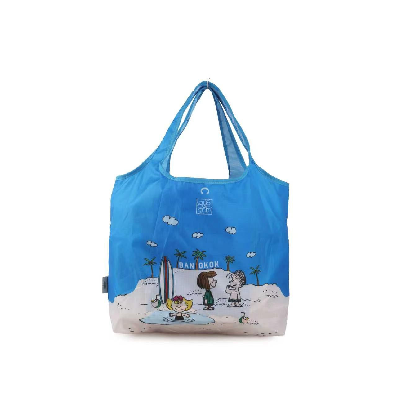 CHAN X Peanuts – Nylon Shopping Bag – Blue