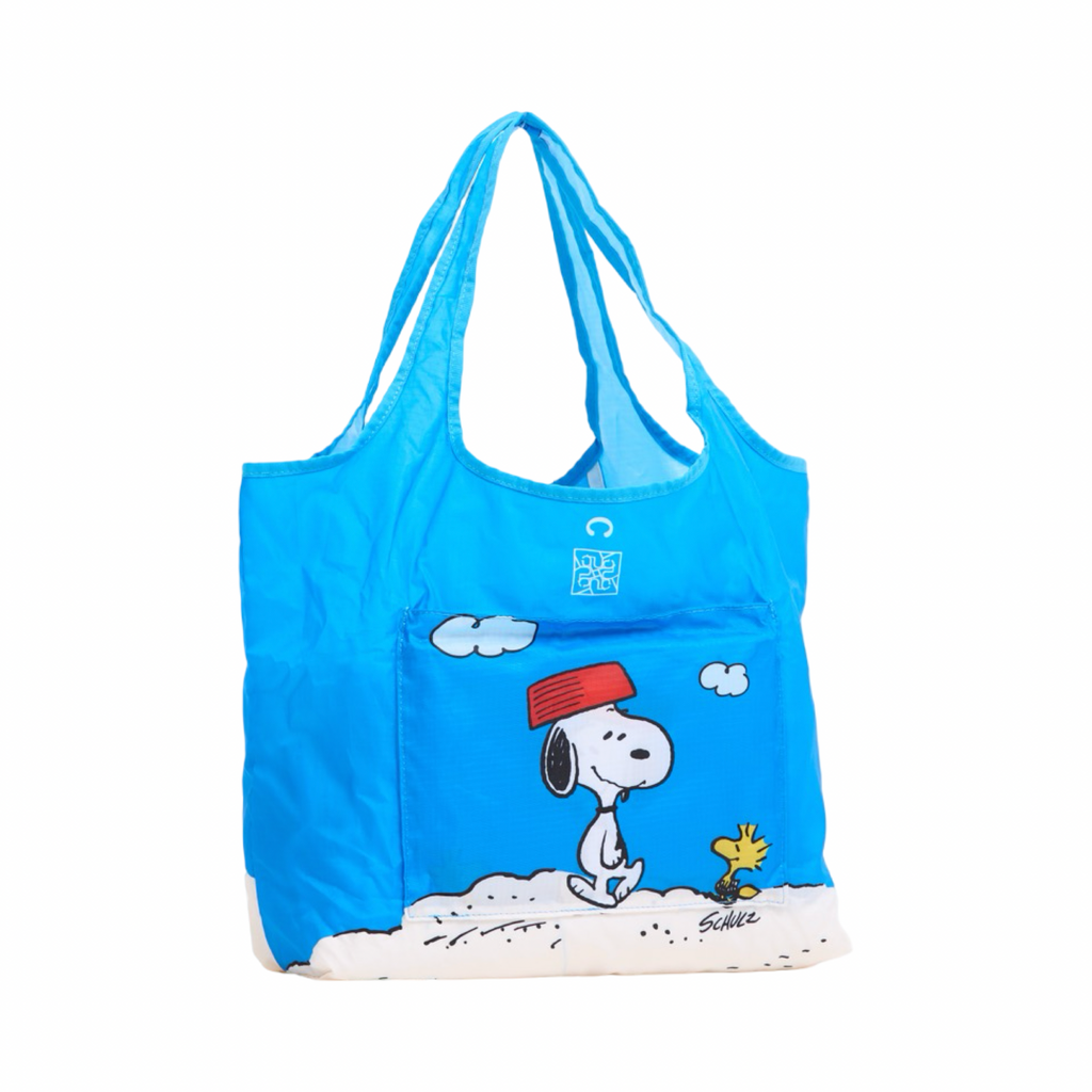 CHAN X Peanuts – Nylon Shopping Bag – Blue