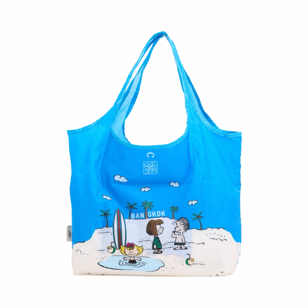 CHAN X Peanuts – Nylon Shopping Bag – Blue