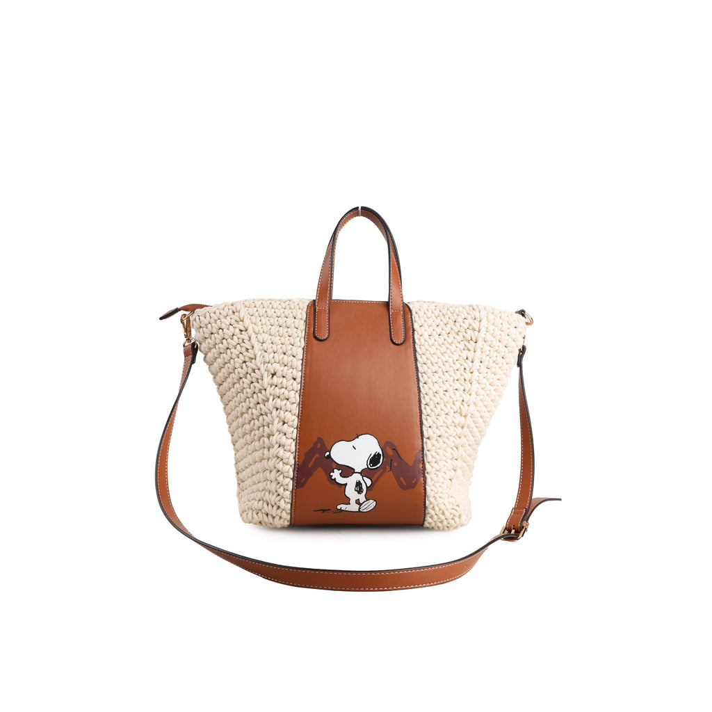 CHAN X Peanuts – Knit Tote Bag – Cream
