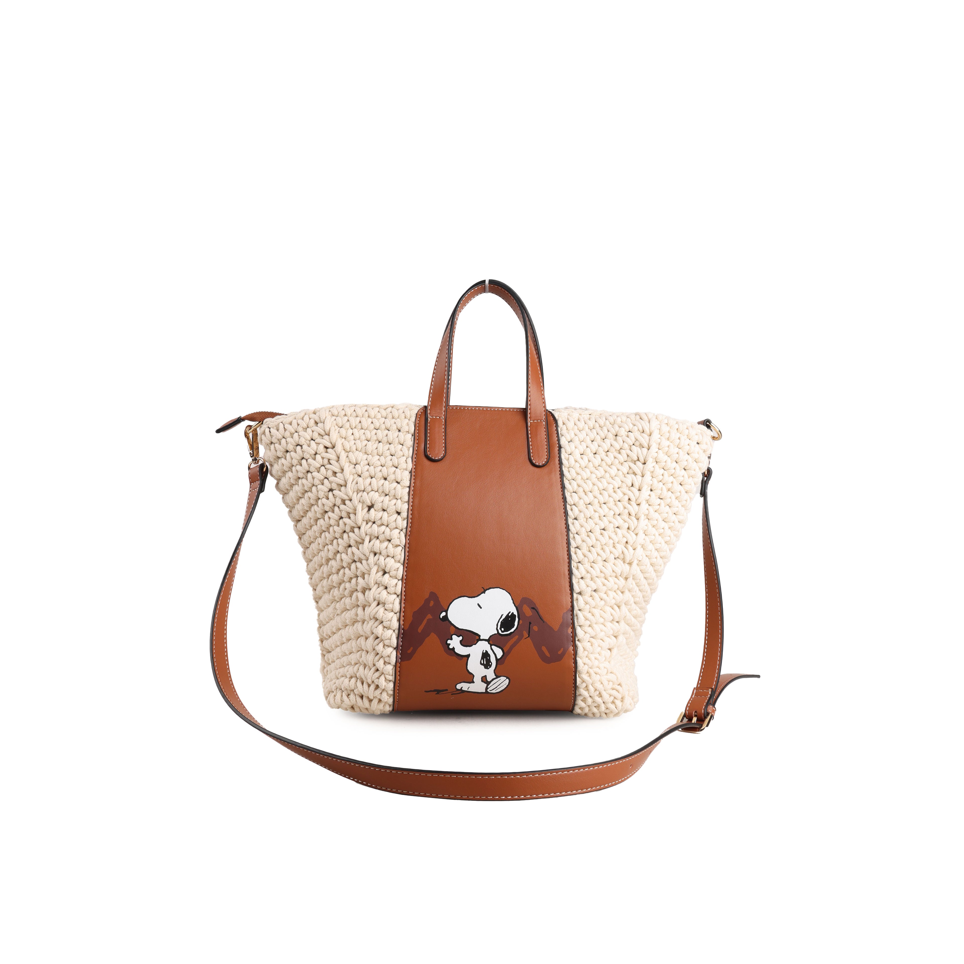 CHAN X Peanuts – Knit Tote Bag – Cream