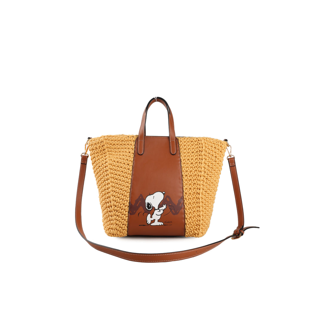 CHAN X Peanuts – Knit Tote Bag – Brown