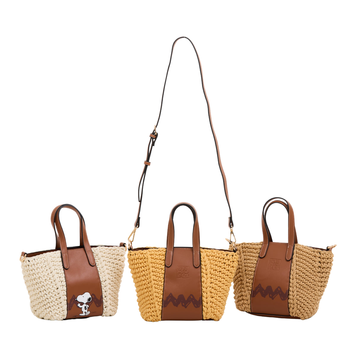 CHAN X Peanuts – Knit Tote Bag – Yellow