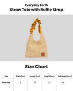 Everyday Earth – Tote with Ruffle Strap – Gold