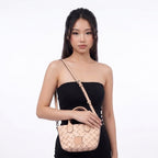 Urban Weave – Mini Top Handle Bag – Beige