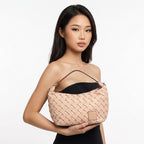 Urban Weave – Crescent Shoulder Bag – Beige