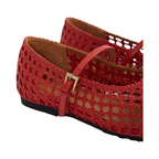 Journey –  Kyoto Handmade Horse Leather Flats – Ruby