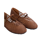 Journey –  Kyoto Handmade Horse Leather Flats – Chocolate